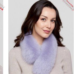 Lilac Fox Fur Headband/Collar
